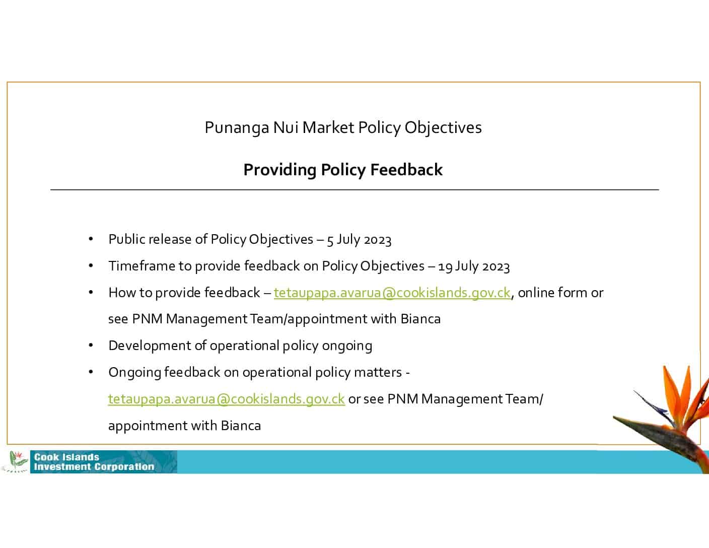 Policy Objectives - Vendors Meeting (03.07.23)16